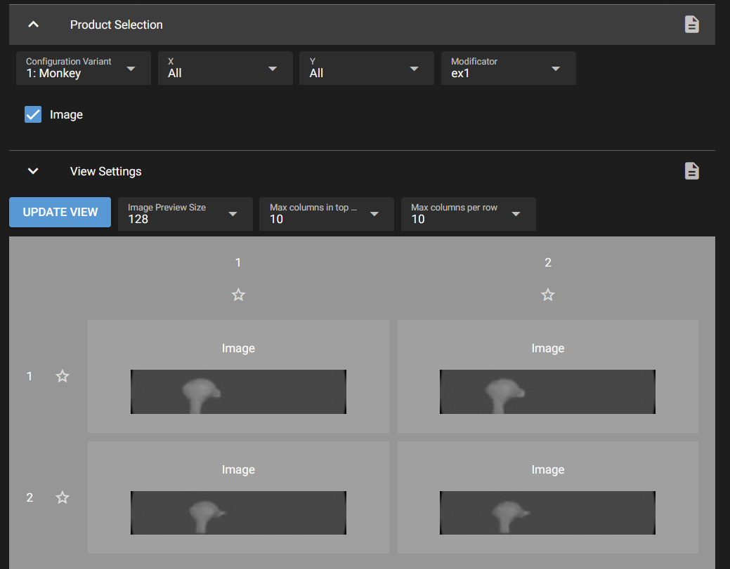 Selecting sub-set of products