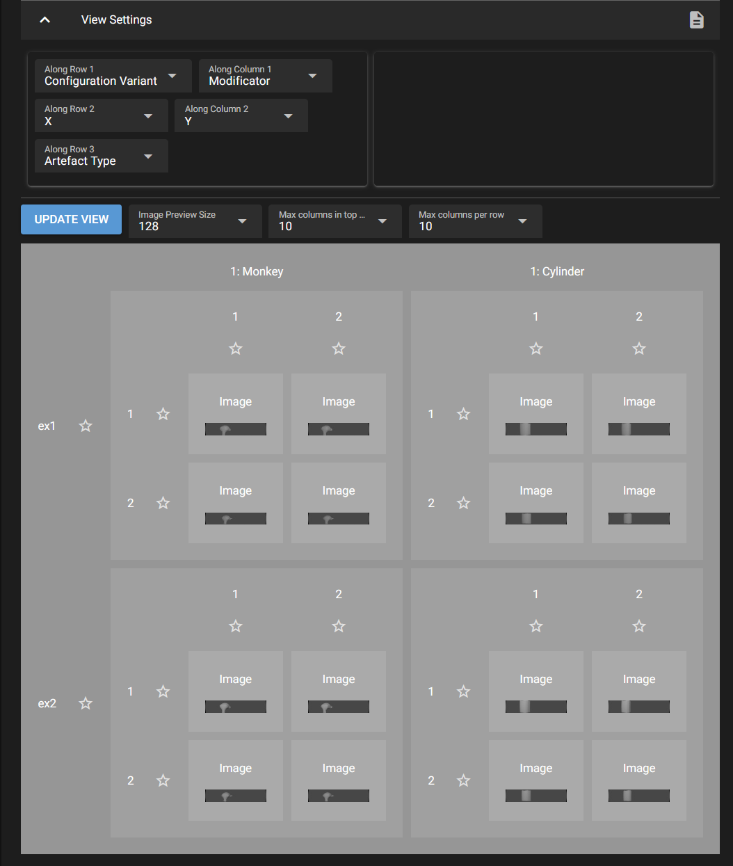 Different View Settings